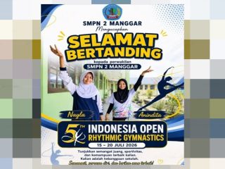 Dua Siswi SMPN 2 Manggar Bidik Prestasi Gymnastik Nasional